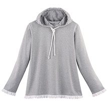 Product Image for Eyelet Trimmed Hoodie