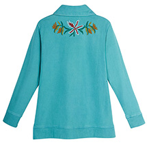 Alternate Image 1 for Embroidered Floral Sweatshirt