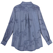 Alternate Image 1 for Tone-On-Tone Embroidered Shirt