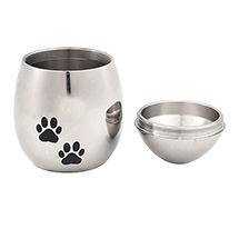 Alternate image for Personalized Paw Print Ash Urn