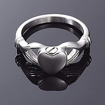 Alternate image for Personalized Heart in Hand Memorial Ring