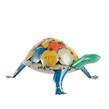 Alternate Image 1 for Recycled Metal Turtle Sculpture