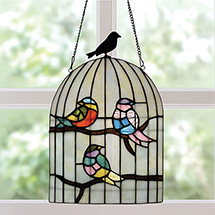 Product Image for Birdcage Stained Glass Panel