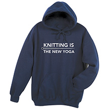 Alternate Image 3 for Knitting is the New Yoga T-Shirt or Sweatshirt