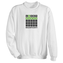 Alternate Image 2 for Lucky Guess Wordle T-Shirt or Sweatshirt