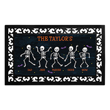 Alternate image for Personalized Dancing Skeletons Doormat