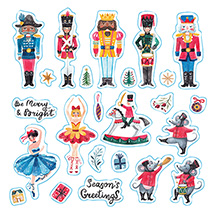 Alternate Image 5 for Merry and Bright Christmas Sticker Book (Paperback)