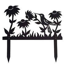 Alternate Image 1 for Hummingbird Garden Panel Stake - Set of 2