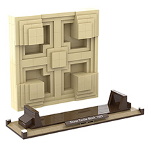 Alternate Image 2 for Frank Lloyd Wright® Storer Textile Block Atom Brick Set