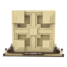 Alternate Image 1 for Frank Lloyd Wright® Storer Textile Block Atom Brick Set