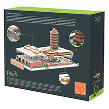 Alternate Image 4 for Frank Lloyd Wright® SC Johnson Global HQ Atom Brick Set