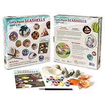 Alternate image for Let's Paint Seashells Book & Kit