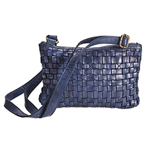 Product Image for Woven Leather Crossbody Bag