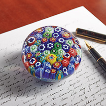Product Image for Murano Floral Glass Paperweight