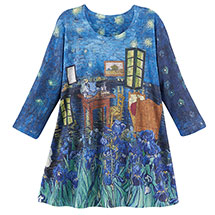 Product Image for Van Gogh Mixed Print Tunic