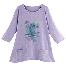 Product Image for Lavender Dragonflies Tunic