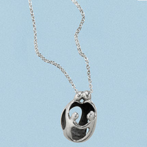 Product Image for Sterling Silver Family Love Necklace