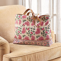 Product Image for Mughal Flower Embroidered Tote