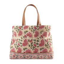 Alternate Image 1 for Mughal Flower Embroidered Tote