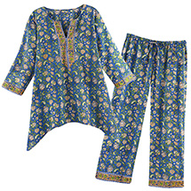 Alternate image for Idika Floral Print Cotton Pajamas