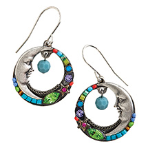 Product Image for Celestial Moon Beaded Earrings