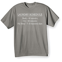 Alternate Image 1 for Laundry Schedule T-Shirt or Sweatshirt