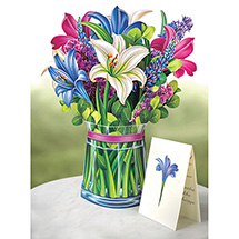 Alternate image for Pop Up Flower Bouquet Card