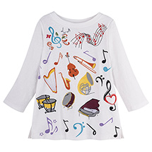 Music Embroidered Tunic 