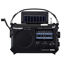 Alternate Image 1 for 4-Way Powered Emergency Weather Alert Radio With Cell Phone Charger - Black