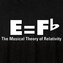 Alternate Image 1 for Music Theory of Relativity T-Shirt or Sweatshirt