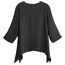 Alternate Image 18 for Easy Fit Double Layer Garment Dyed Linen Tunic Top