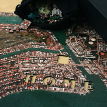 Alternate image for Personalized Aerial Hometown Jigsaw Puzzle - Heirloom Edition