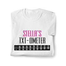 Alternate Image 1 for Personalized Txt-Odometer Shirt