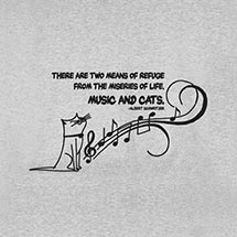 Alternate image Music And Cats Shirt