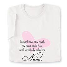 Alternate Image 1 for Personalized I Never Knew How Much My Heart Could Hold T-Shirt or Sweatshirt