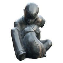 Alternate image for Boy & Dog Sculpture