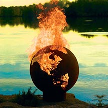 Alternate image for Planet Earth Outdoor Fire Pit
