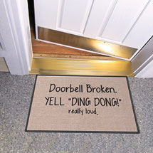 Alternate image for Yell 'Ding Dong!' Doormat