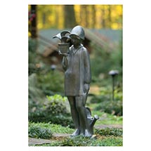 Alternate image for Little Gardener Lawn Sculpture 38" Bronze Finish by Sylvia Shaw-Judson
