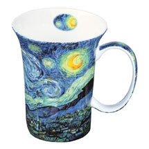 Alternate Image 5 for Bone China Van Gogh Mugs Set of 4 in Vibrant Colors