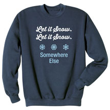 Alternate Image 1 for Personalized Let It Snow Shirts