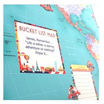 Alternate image for Personalized Bucket List Map
