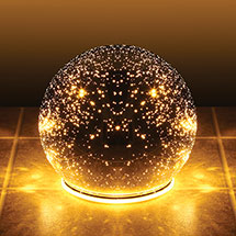 Alternate Image 1 for Lighted Crystal Ball - Silver