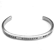 Alternate Image 6 for Note To Self Inspirational Lead-Free Pewter Cuff Bracelet