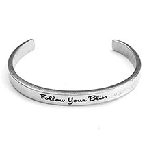 Alternate image Note To Self Inspirational Lead-Free Pewter Cuff Bracelet