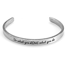 Alternate image for Note To Self Inspirational Lead-Free Pewter Cuff Bracelet