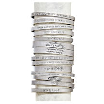 Alternate Image 8 for Note To Self Inspirational Lead-Free Pewter Cuff Bracelet