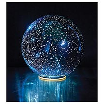 Lighted Blue Crystal Ball - Blue
