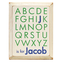 Alternate Image 1 for Personalized ABCs Name Plaque