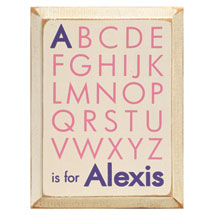 Alternate Image 2 for Personalized ABCs Name Plaque